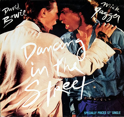 DAVID BOWIE & MICK JAGGER - Dancing in the Street  album front cover vinyl record